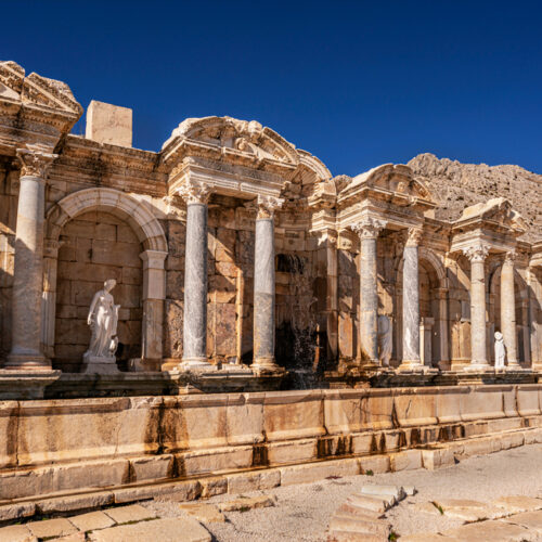 The,Monumental,Fountain,Of,Sagalassos,,The,Ancient,City,Was,Founded