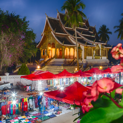 Luang Prabang Gece Pazarı